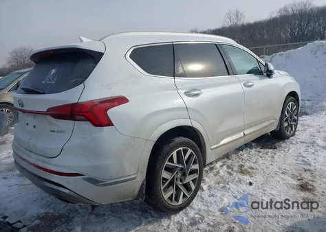 2021 Hyundai Santa Fe Calligraphy из США, поврежденный, VIN 5NMS5DAL4MH348545